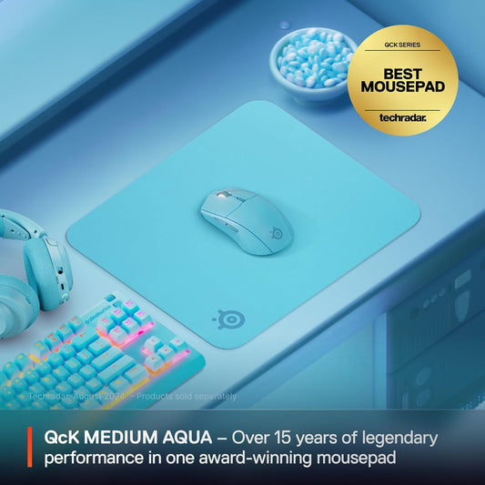 SteelSeries QcK Gaming Mouse Pad - XXL Cloth - Peak Tracking and Stability - Esports Mousepad - Never-Slip - Full Desk Coverage
