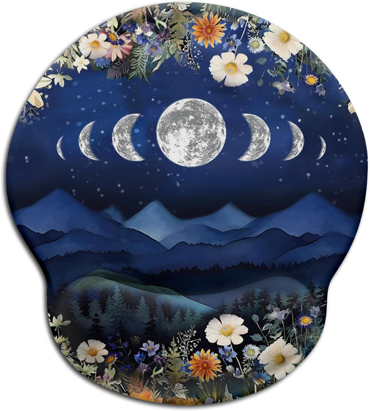 Funny Ergonomic Mouse Pad with Wrist Rest, Cat Desk Decor Gifts - Colors A