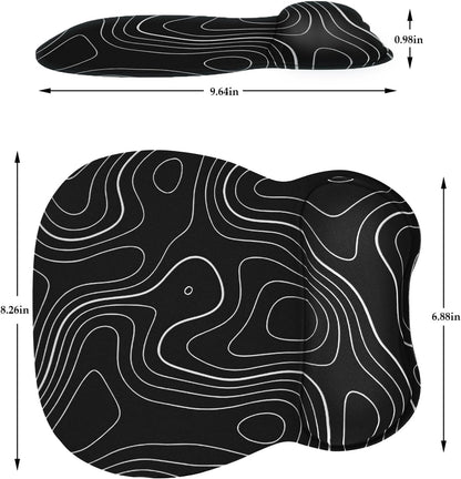 Ergonomic Mouse Pad with Wrist Rest, Memory Foam Support Mousepad
