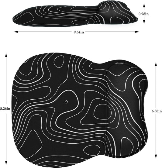 Ergonomic Mouse Pad with Wrist Rest, Memory Foam Support Mousepad