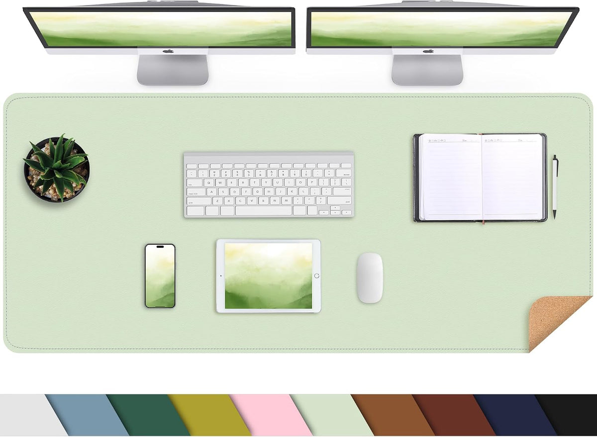Large Desk Mat, 47" x 17", Black
