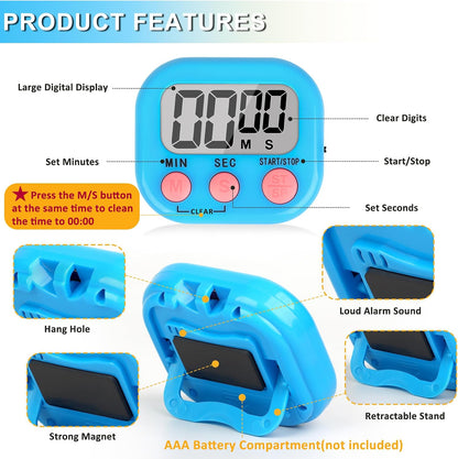 ZILLEEN Classroom Timer for Kids Teachers 2 Pack Digital Timers