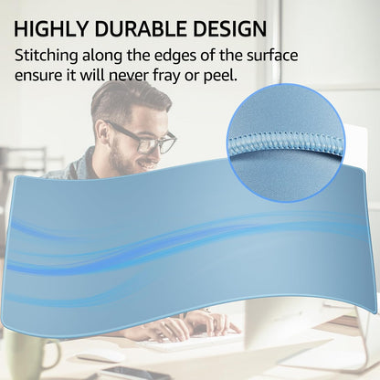 KTRIO Large Gaming Mouse Pad Desk Mat for Gamer, 31.5" x 11.8", Black, XL | Extended Size Design, Superior Micro-Weave Cloth, Non-Slip Rubber Base, Durable Stitched Edges, Water-Resistant Coating