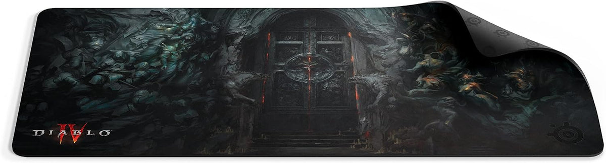 QcK Gaming Mouse Pad - XXL Cloth - Peak Tracking and Stability - Esports Mousepad - Never-Slip - Full Desk Coverage