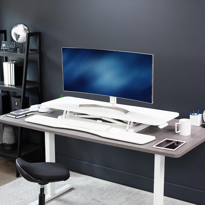 Black 32 in Standing Desk Converter, DESK-V000K