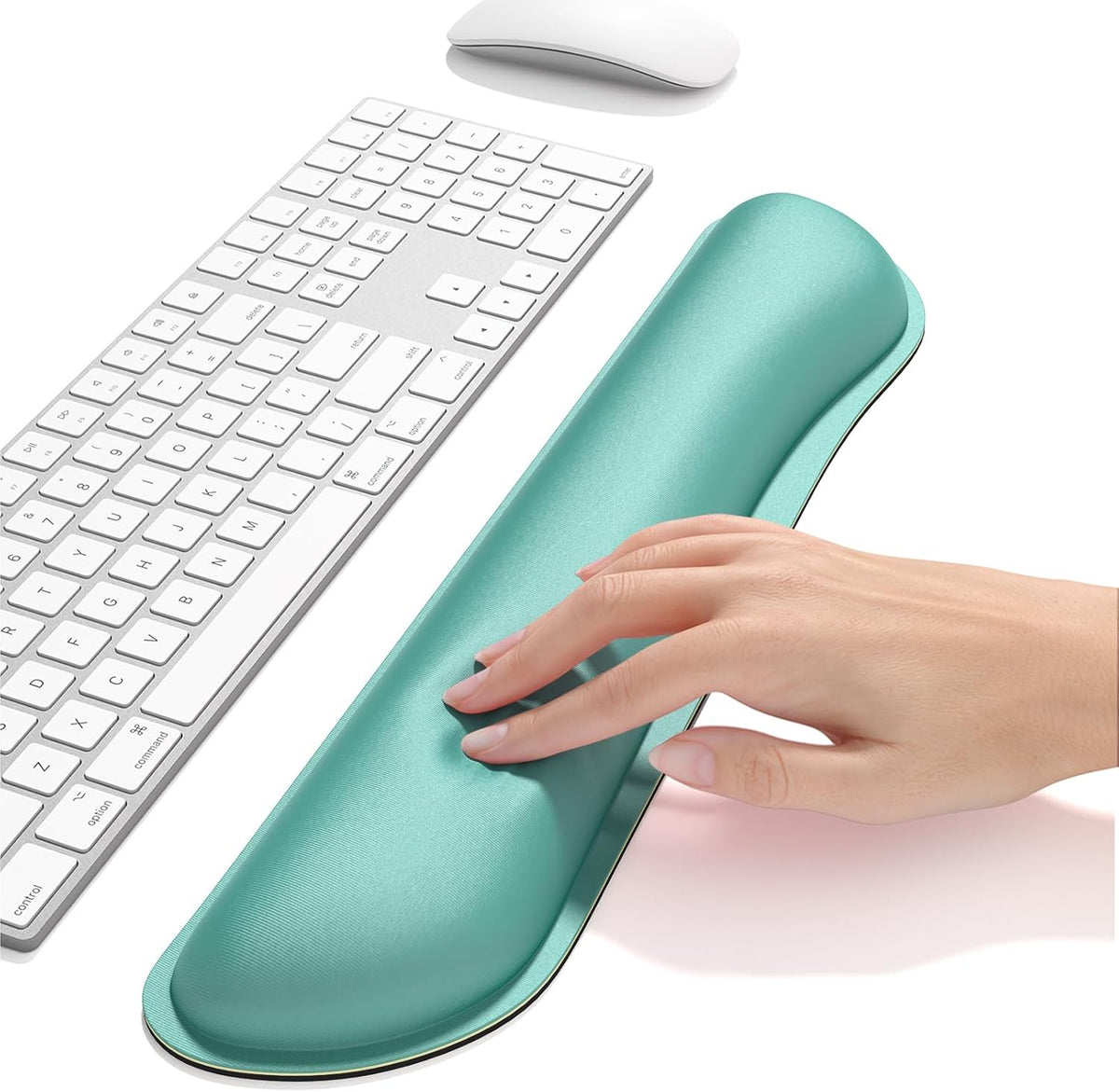 Dapesuom Enlarge Keyboard Wrist Rest, Cute Memory Foam Keyboard Wrist Cushion for Computer Desk Mats Support, Typing Pain Relief Ergonomic Mouse Pad Rests with Non-Slip Base for Gaming, Laptop, Purple