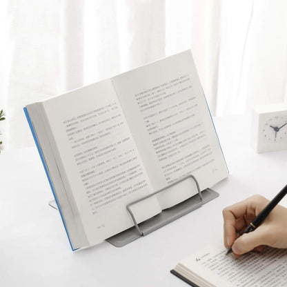 MSDADA Desk Book Stand Metal Reading Rest Book Holder Adjustable