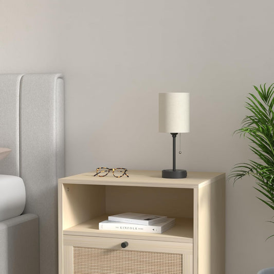 Dicoool Bedside Table Lamp for Bedroom - Small Desk Lamp with USB Ports