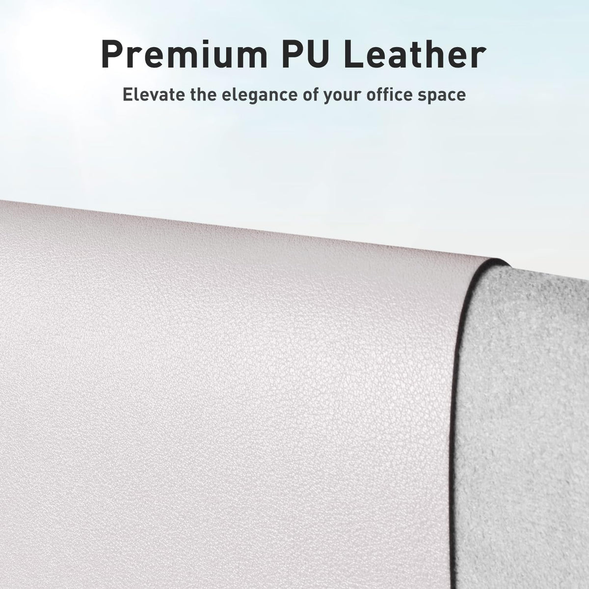Aothia Leather Office Desk Pad Protector, Non-Slip PU Leather Desk Blotter, Waterproof Laptop Writing Mouse Pad for Office and Home, Black, 31.5" x 15.7" - Colors B