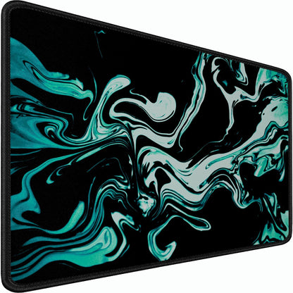 Large Gaming Mouse Pad, 31.5x15.7 inch Large Extended Computer Keyboard Mouse Mat, Water Resist Non-Slip Mousepad Rubber Base Long XXL Desk Mouse Pad for Work & Gaming, Office & Home, Black