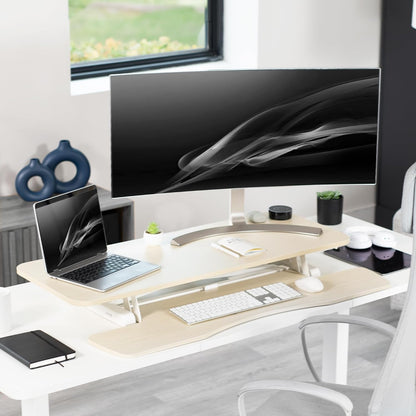 Black 32 in Standing Desk Converter, DESK-V000K