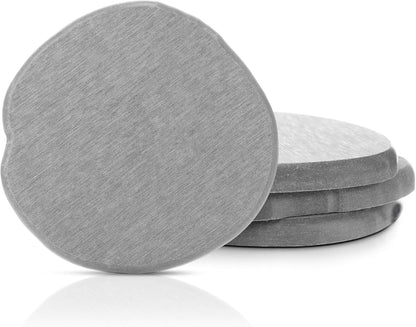 Diatomaceous Earth Coasters Set of 4，Cool Absorbent Quick-Dry Drink Coasters for Desks, Cute Modern Stone Design with Stylish White Aesthetic (4, White)