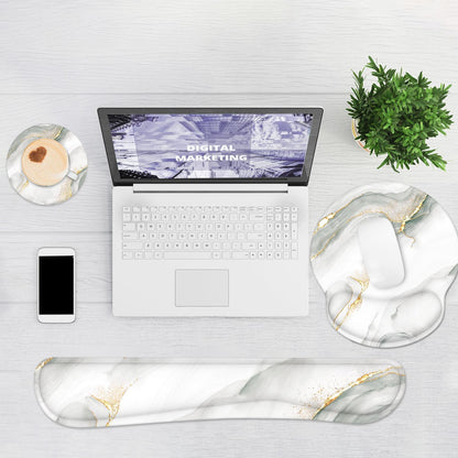 Ergonomic Mouse Pad with Wrist Rest and Keyboard Wrist Rest, Mousepad