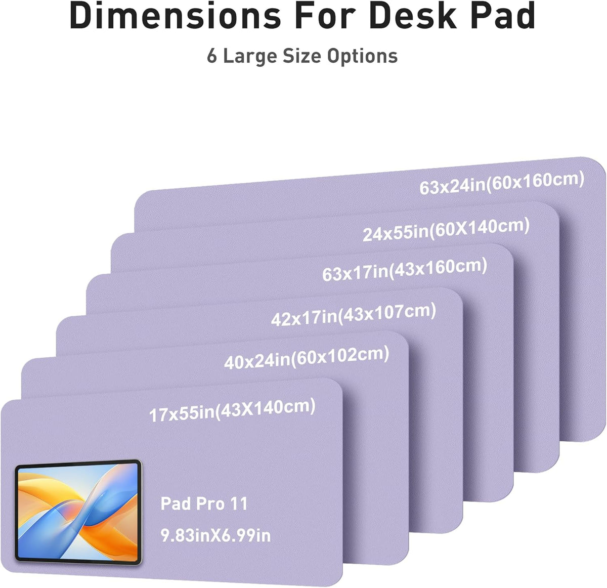 Aothia Leather Office Desk Pad Protector, Non-Slip PU Leather Desk Blotter, Waterproof Laptop Writing Mouse Pad for Office and Home, Black, 31.5" x 15.7" - Colors B