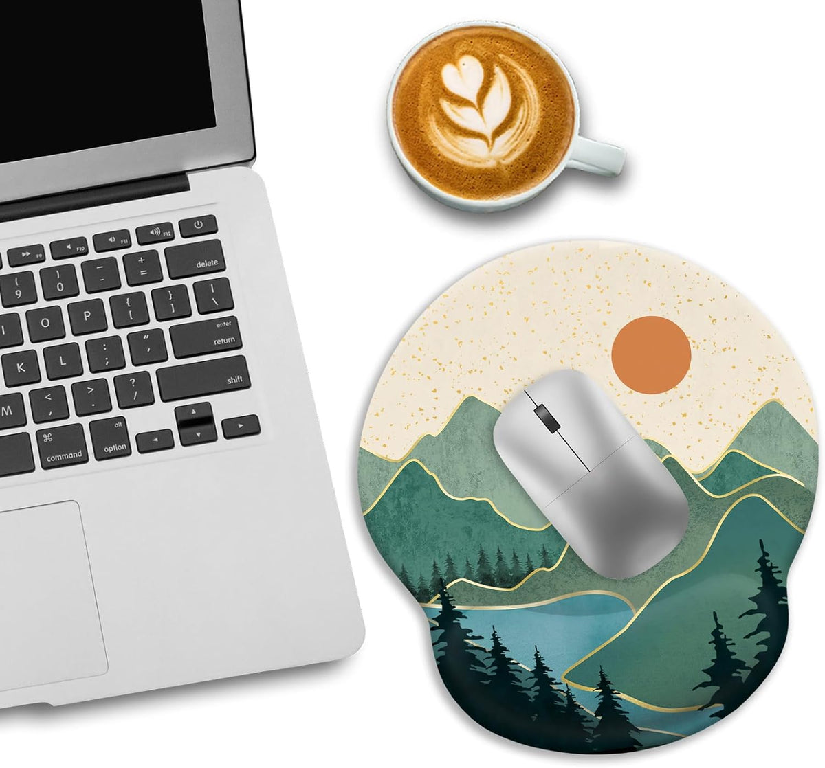 Funny Ergonomic Mouse Pad with Wrist Rest, Cat Desk Decor Gifts - Colors A