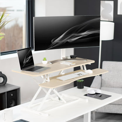 Black 32 in Standing Desk Converter, DESK-V000K