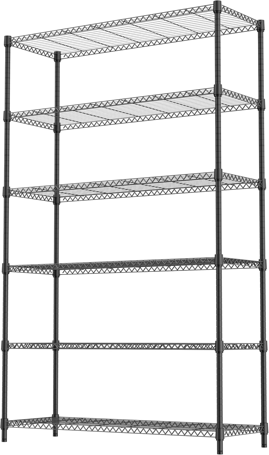 M MZG 450 lbs Steel Storage Shelving 3-Tier Utility Shelving Unit Steel Organizer Wire Rack for Home,Kitchen,Office (11.8" D x 17.7" W x 26.3" H) - Colors B
