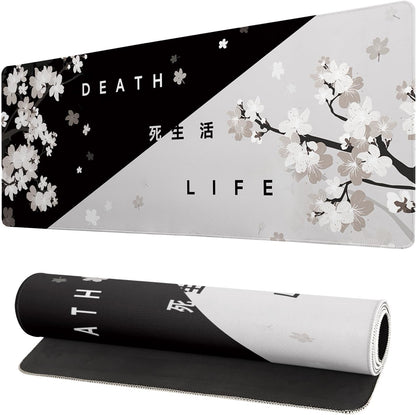 Japanese Mouse Pad, Large Japanese Desk Mat, XL Anime Gaming Keyboard Mat, Non-Slip Rubber Base, Big Extended Desk Protector for Home Office, 31.5”x11.8”