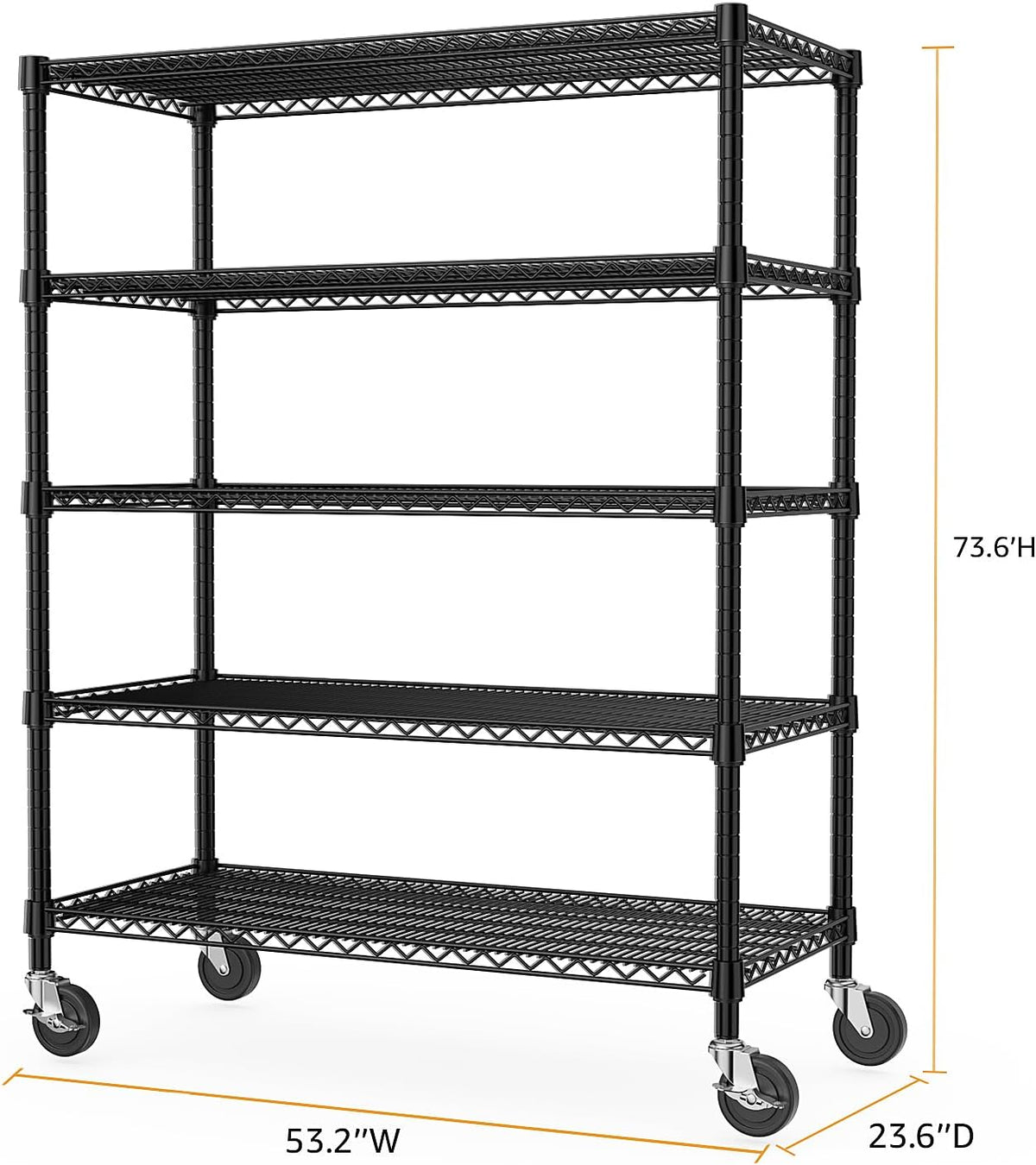 M MZG 450 lbs Steel Storage Shelving 3-Tier Utility Shelving Unit Steel Organizer Wire Rack for Home,Kitchen,Office (11.8" D x 17.7" W x 26.3" H) - Colors A