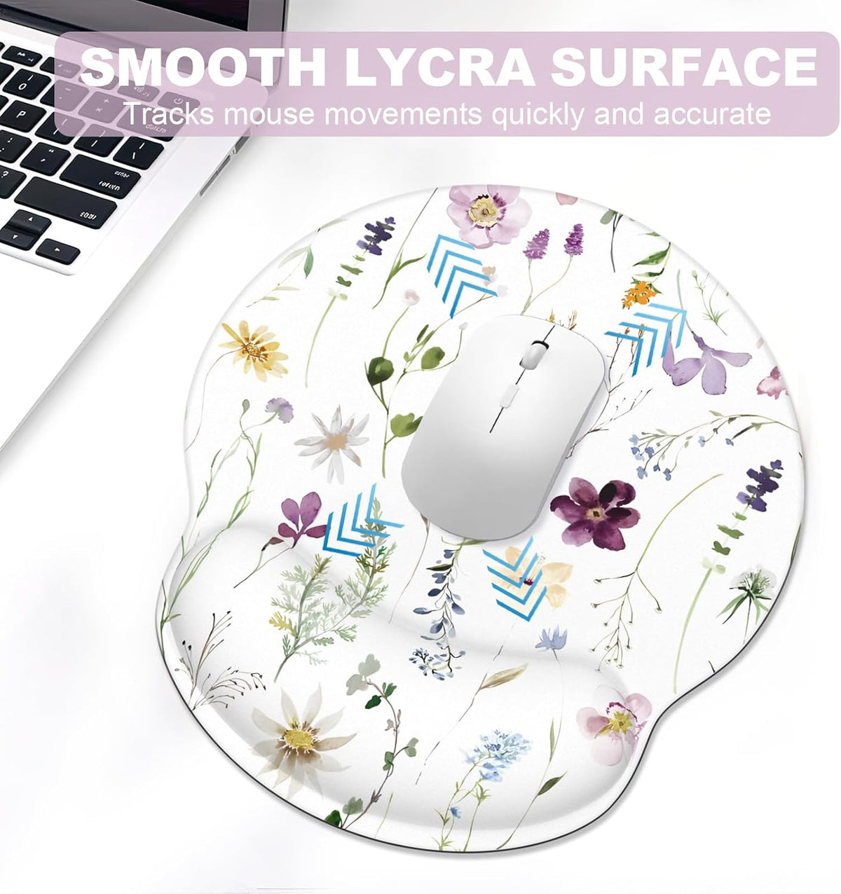 Ergonomic Mouse Pad with Wrist Rest and Keyboard Wrist Rest, Mousepad