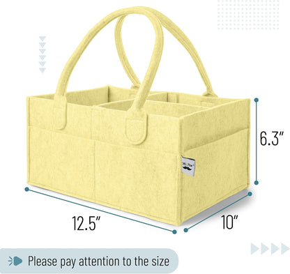 Baby Diaper Caddy Organizer, Gray, Medium