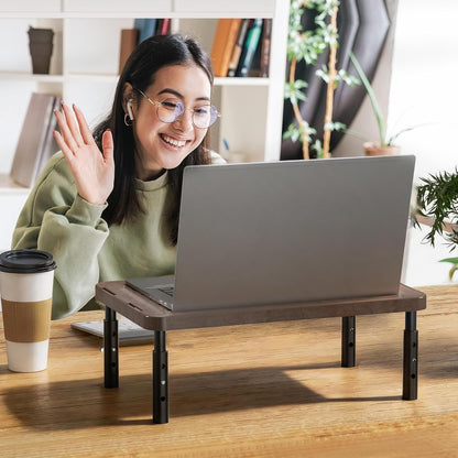 WALI Monitor Stand Riser with Drawer, Desk Organizers and Accessories for Computer, Printer, Laptop Stand for Home Office Supplies, (PTT005-B), 1 Pack, Black