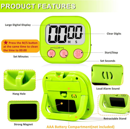 ZILLEEN Classroom Timer for Kids Teachers 2 Pack Digital Timers