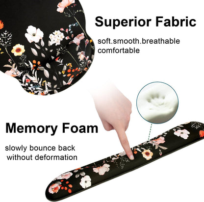 Ergonomic Mouse Pad with Wrist Rest and Keyboard Wrist Rest, Mousepad