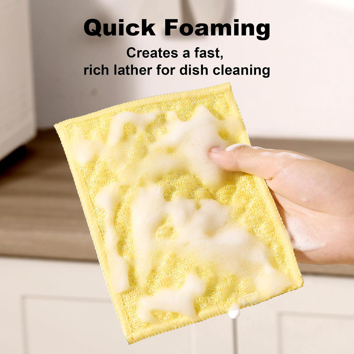 18 Pack Microfiber Cleaning Cloth, Kitchen Towels for Dish Drying Washing, Absorbent Streak Free Lint Free Rags for Cleaning, Reusable and Washable Towels - 10" x 10"