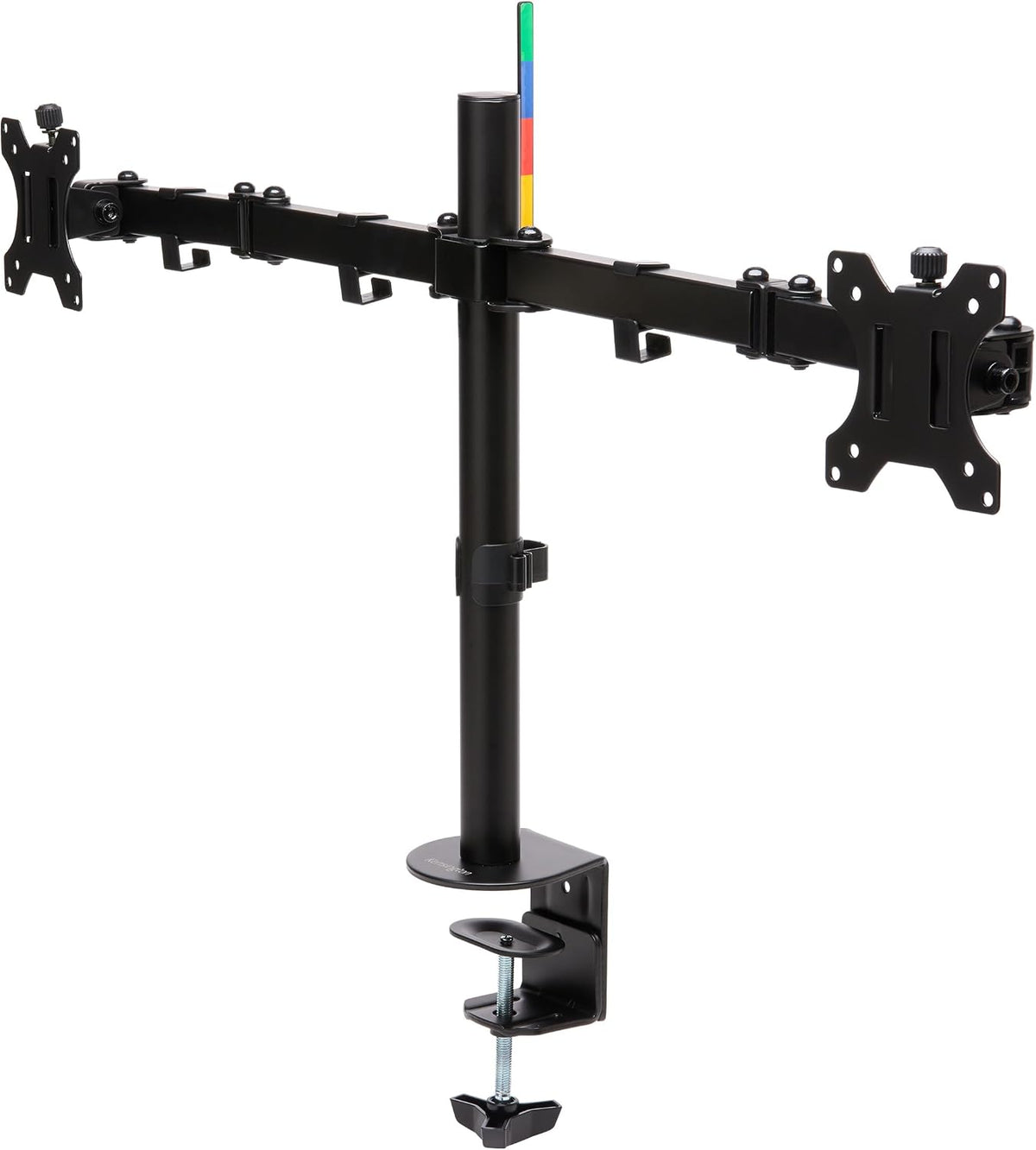 Dual Monitor Desk Mount, SmartFit Ergonomic Dual Monitor Arm for 2 Monitors Up to 32 inch and 17.6lbs for Office, Home, VESA Mount C-clamp Extended Monitor Stand, Black K55409WW
