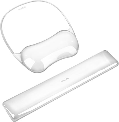 Cooling Gel Wrist Rest Support for Mouse Pad&Keyboard Set, Pink
