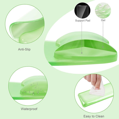 Cooling Gel Wrist Rest Support for Mouse Pad&Keyboard Set, Pink