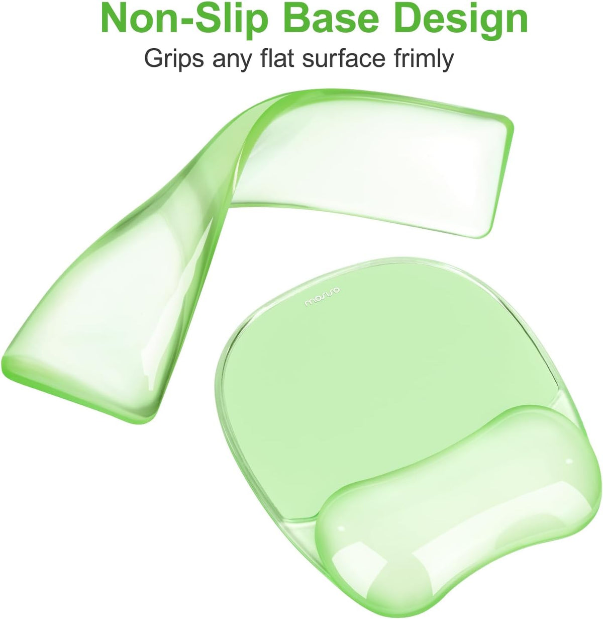 Cooling Gel Wrist Rest Support for Mouse Pad&Keyboard Set, Pink