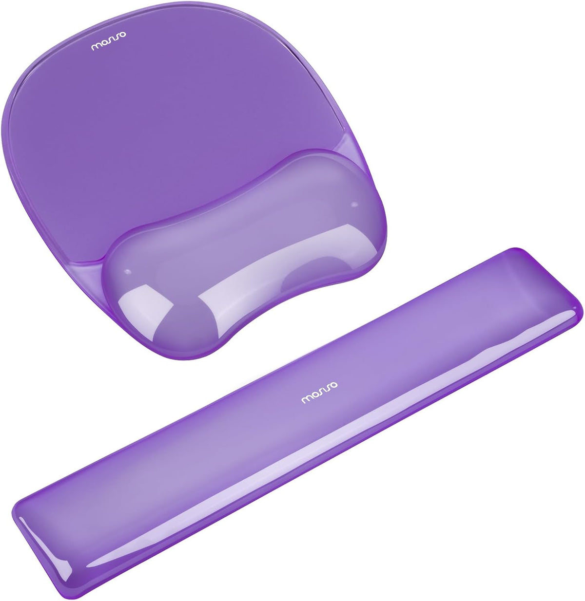 Cooling Gel Wrist Rest Support for Mouse Pad&Keyboard Set, Pink