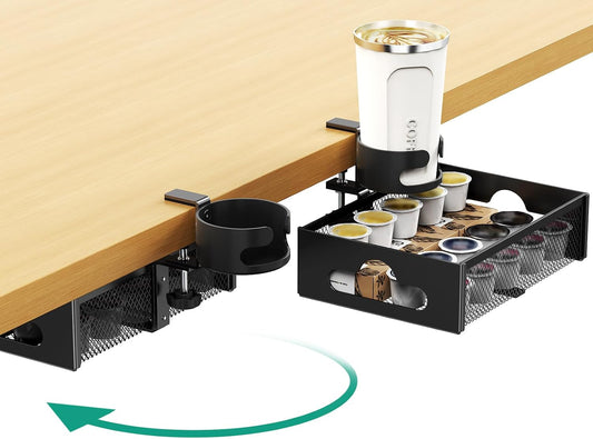 Desk Cup Holder with Drawer Organizer