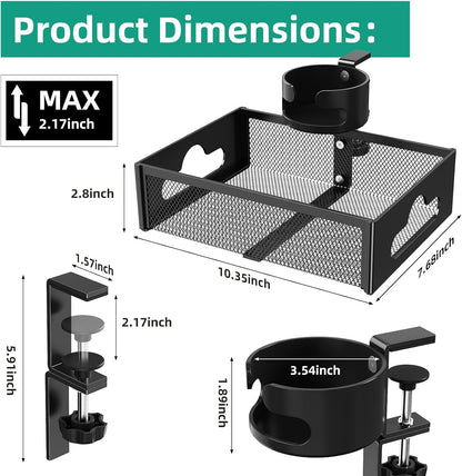 Desk Cup Holder with Drawer Organizer