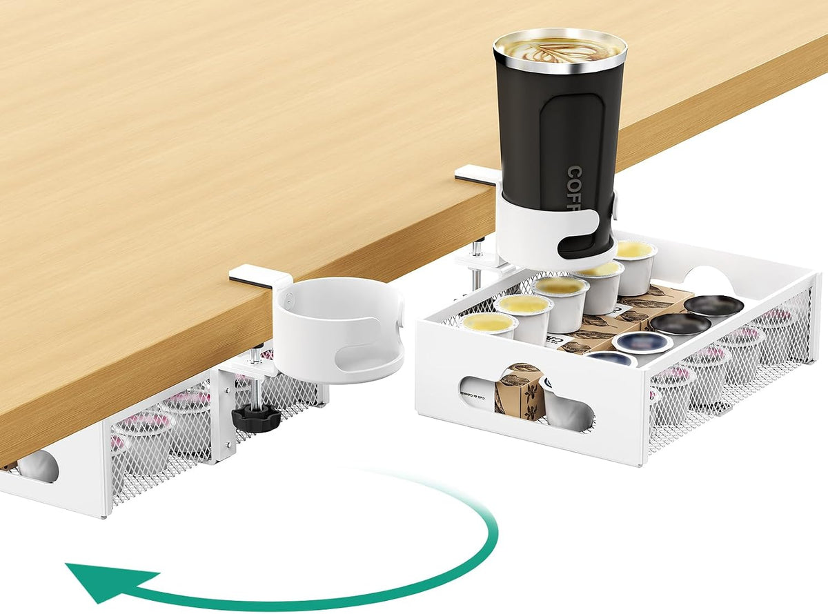 Desk Cup Holder with Drawer Organizer