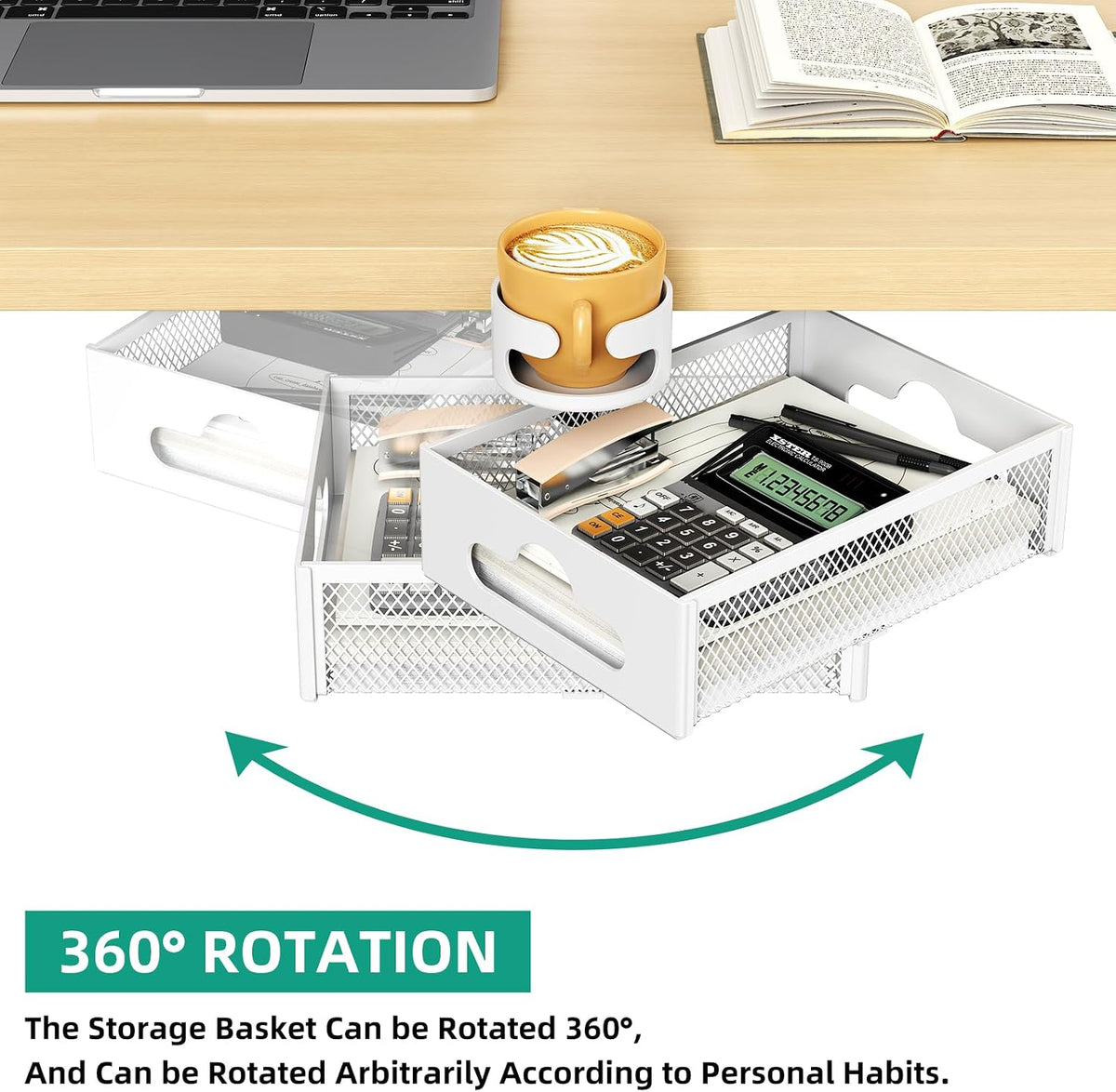 Desk Cup Holder with Drawer Organizer