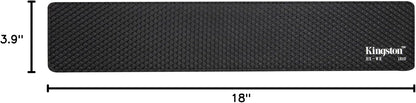 Wrist Rest - Full Sized - Cooling Gel - Memory Foam - Anti-Slip - Ergonomic - Keyboard Accessory, Black