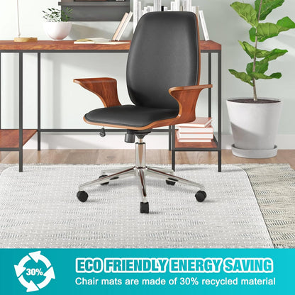 Office Chair Mat for Carpet, 30" x 48", Clear