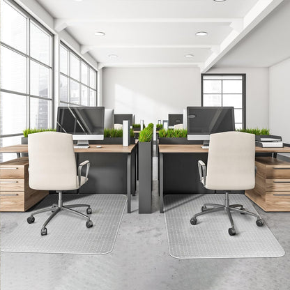 Office Chair Mat for Carpet, 30" x 48", Clear