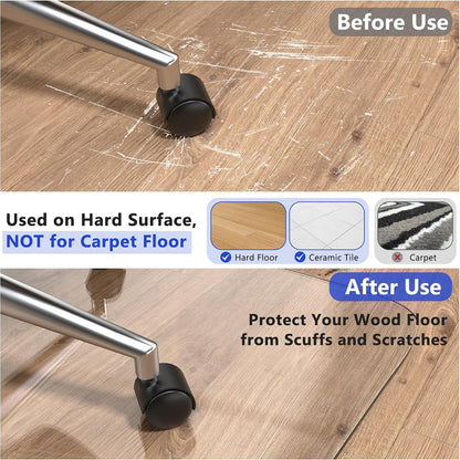 Office Chair Mat for Carpet, 30" x 48", Clear