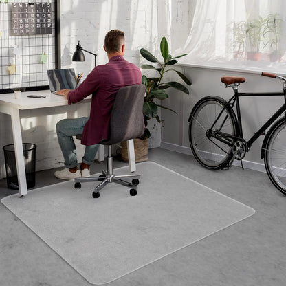 Office Chair Mat for Carpet, 30" x 48", Clear