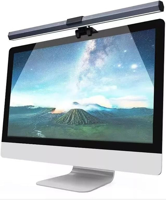USB LED Lamp for Computer Monitor - Adjustable Brightness & Color Temperature, USB Powered, Matte Graffiti Finish, 40 cm, 5W, Eye-Care, Easy Installation, Perfect for Reading, Laptop, and Study