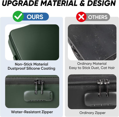 Fireproof Document Box with Lock, Waterproof Fire Safe File Bag