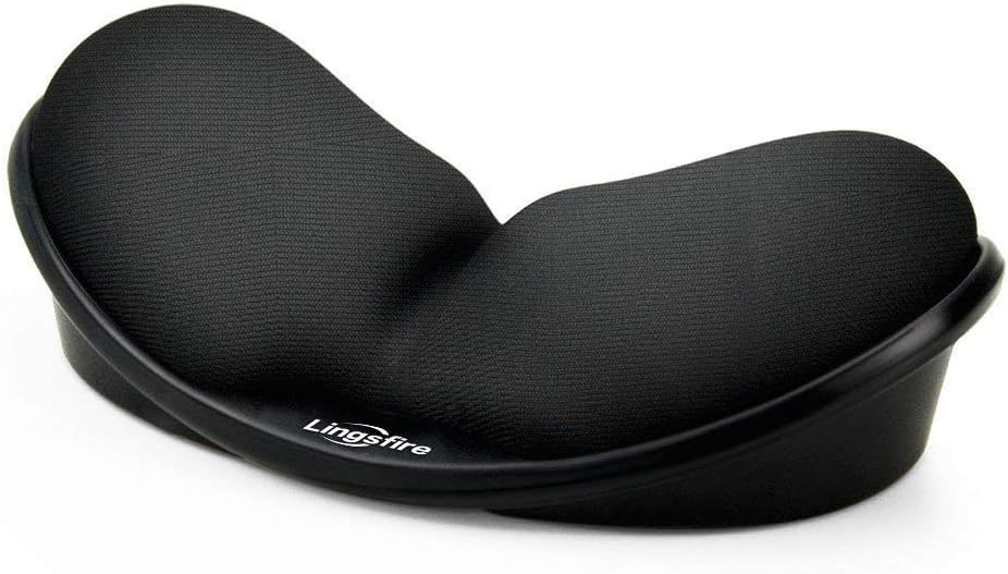 Memory Foam Mouse Wrist Rest Keyboard Wrist Rest Pad Anti-Skid Mousepad Support Wrist Rest Mat for Office Computer Laptop Mac- Durable Comfortable Lightweight Easy Typing(5.1 * 2.8" Black)