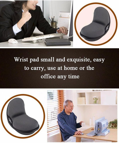 Memory Foam Mouse Wrist Rest Keyboard Wrist Rest Pad Anti-Skid Mousepad Support Wrist Rest Mat for Office Computer Laptop Mac- Durable Comfortable Lightweight Easy Typing(5.1 * 2.8" Black)