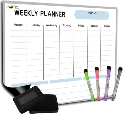 Large Magnetic Calendar for Refrigerator, Dry Erase Whiteboard Magnet