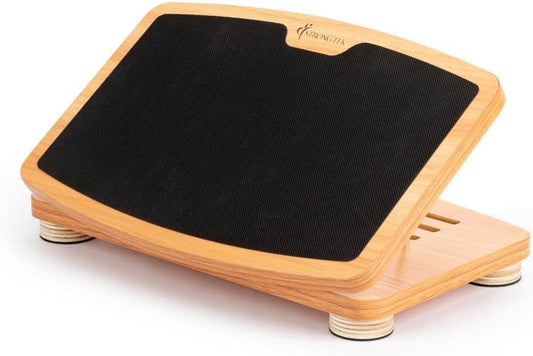 Wooden Desk Foot Rest, Adjustable 3 Heights, Non-Slip, Under Desk