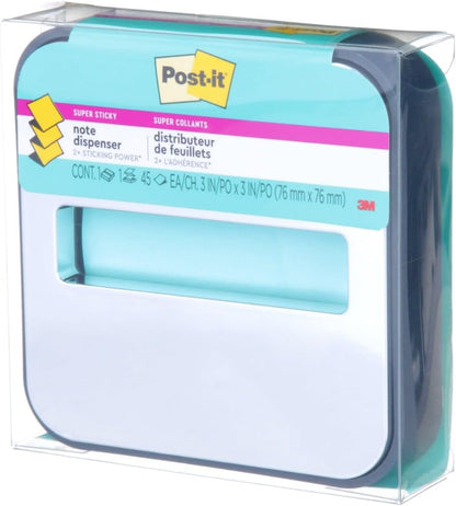 Note Dispenser, Black Base, 1 Dispenser, 1 Pad, 45 Sheets/Pad